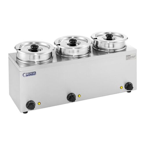 Distributeur de soupe 3 x 2,75 litres 450 watts acier inoxydable Helloshop26 14_0000150
