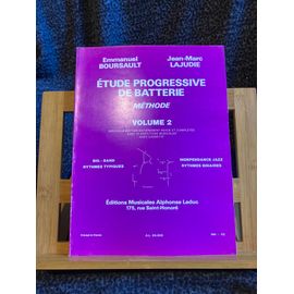 Boursault Lajudie Etude Progressive Batterie Méthode Partition Vol 2 / 3 Leduc