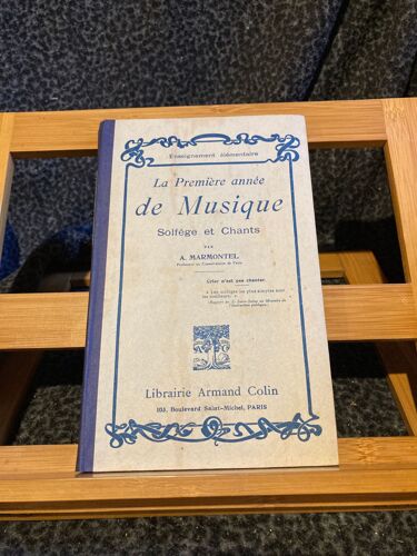 A. Marmontel La Première Année De Musique Solfège Chant Librairie Armand Colin