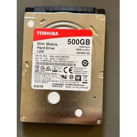 Toshiba 500 Go slim mobile Hard Drive L200 HDWK105