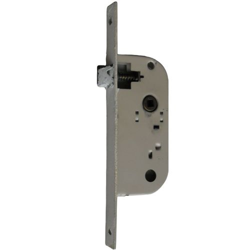 Serrure à larder Abus Bec de canne a demi tour Axe 40 mm à encastrer réversible bouts ronds blanc