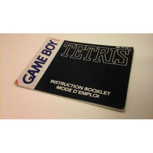 Élément De Jeu - Notice De Remplacement - Tetris - Game Boy - Nintendo - Gb - Fah-3