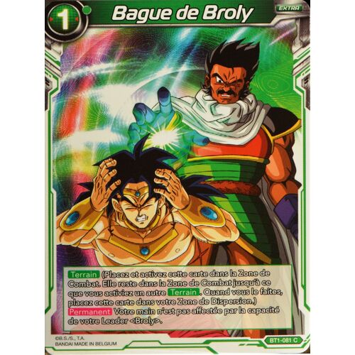 Carte Dragon Ball Super Bt1-081-C Bague De Broly