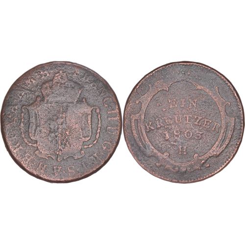 Autriche Antérieure - 1803 - 1 Kreuzer - Atelier De Sibiu (Roumanie) - François Ii - Rare - 08-102
