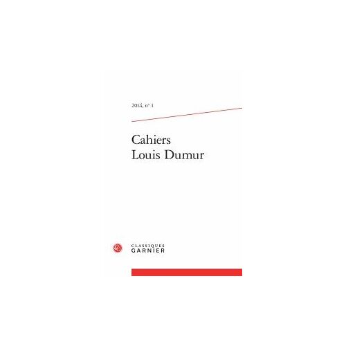 Cahiers Louis Dumur N°