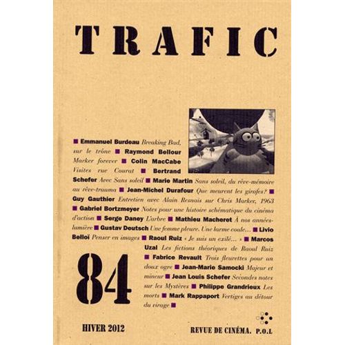 Trafic N° 84, Hiver 2012