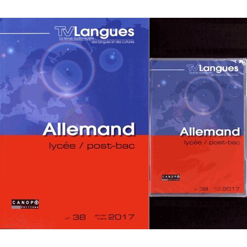 Tvlangues N° 38, Janvier-Mars 2017 - Allemand Lycée, Post-Bac - (1dvd)