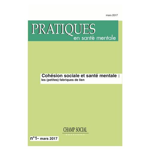 Pratiques En Santé Mentale N° 1, 2017