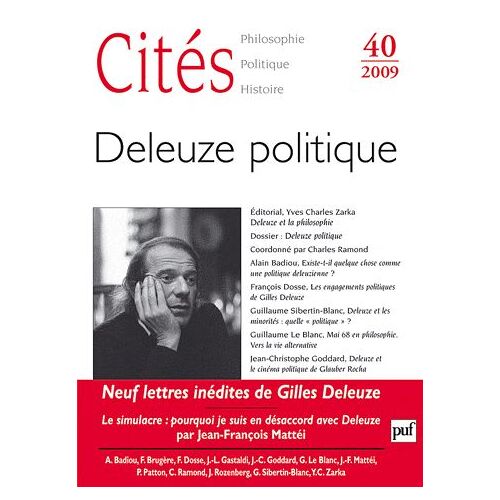 Cités N° 40/2009 - Deleuze Politique