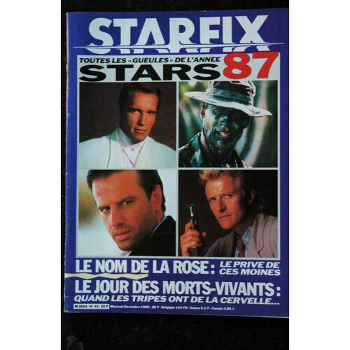 Starfix 043 N° 43 - 1986 - Stars 87 Le Nom De La Rose Le Jour Des Morts-Vivants Mélanie Griffith
