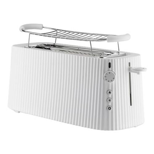 Alessi - Grille-pain à double compartiment Plissé long  - Blanc  - Blanc
