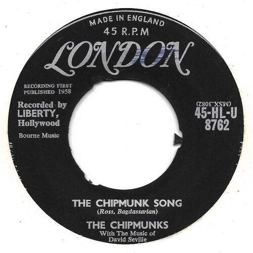 The Chipmunk Song / Angleterre