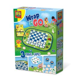 Ses Creative Wrap&go Jeux De Voyage - Jeu De Dames - Memo - Je Pars En Voyage, Jeu De Société, Multi-Genres, 4 An(S)