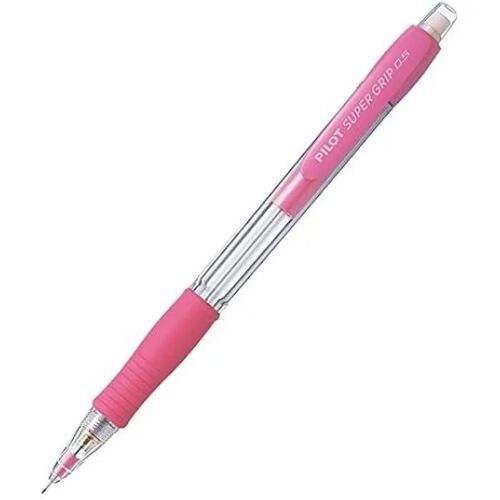 Porte-Mines - Pilot - Supergrip - Set De 12 - Couleur Rose - Haute Qualité - Gomme Intégrée