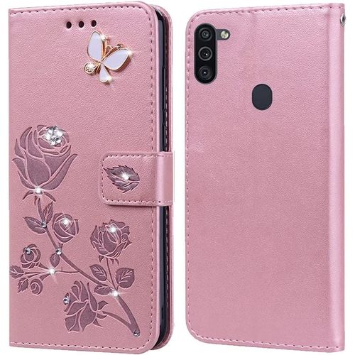 Coque Pour Samsung Galaxy M11/A11 Housse,Fonction De Support,Fente Pour Carte,Tpu,Flip Case Pour Samsung Galaxy M11/A11(6.4"")
