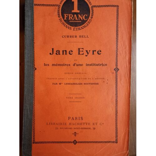 Jane Eyre Ou Les Mémoires D'une Institutrice