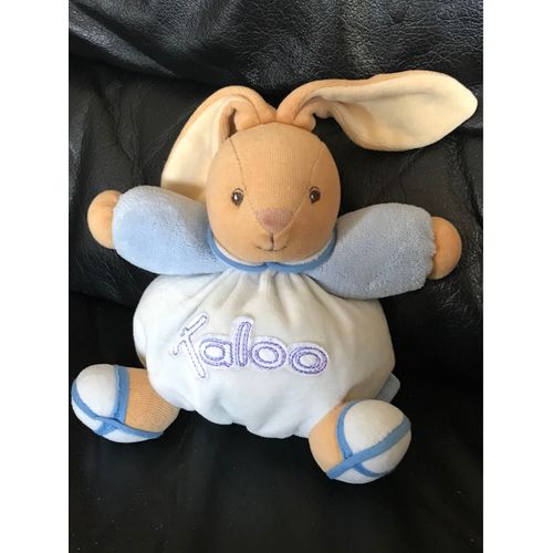 Peluche Doudou Lapin Boule Kaloo Bleu 2 Tons 16/27 Cm