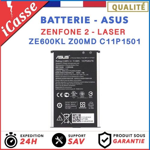 Batterie Originale Pour Asus Zenfone 2 Laser Ze600kl Z00md C11p1501 3000mah