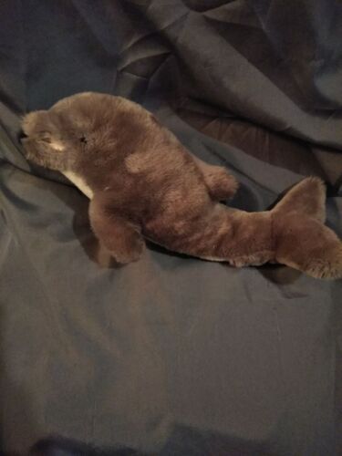 Doudou Peluche Dauphin Gris Blanc Anima