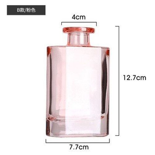 Rose-b5 - Vase à fleurs en verre Transparent, pour maison, fleurs sèches, aromathérapie, bureau, accessoires de décoration de salon, nordique