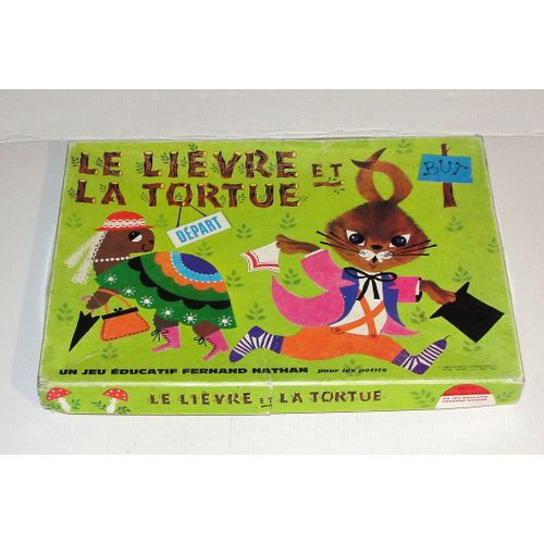 Le Lievre Et La Tortue Jeu De Societe Vintage Nathan 1968