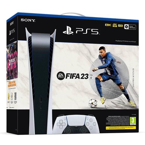 Pack console Playstation 5 Digital Edition + Fifa 23
