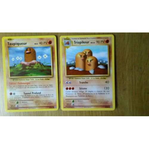 Taupiqueur 55/108 +Triopikeur 56/108 - Evolutions