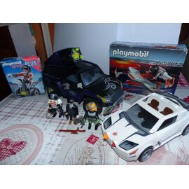 Gros Lot Playmobils Top Agent : Camion Sattelite , Voiture Volante Etc