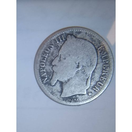 Monnaie 1 Franc Napoleon 3 Tête Laurée 1869 Bb
