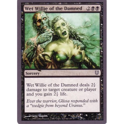 Wet Willie Of The Damned - Mtg - Unhinged Vo - C- 66/141