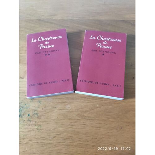 La Chartreuse De Parme, Tomes 1 Et 2, Édition De Cluny