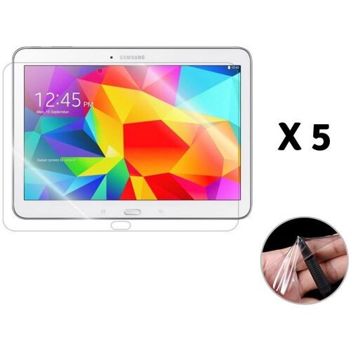 Lot De 5 Films Protection Pour Samsung Galaxy Tab 4 10.1 - Protecteur Ecran En Plastique Phonillico©