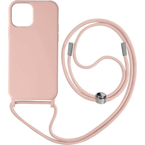 Coque Avizar Iphone 12/12 Pro Avec Lani?Re 80cm Rose