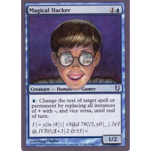 Magical Hacker - Mtg - Unhinged Vo - U - 37/141