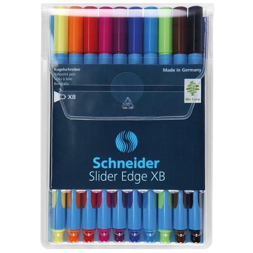 Schneider Pochette De 10 Stylos À Bille Slider Edge Pointe Extra Large