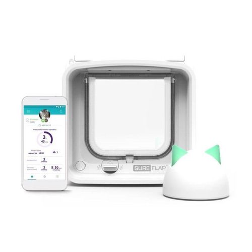 Sureflap Chatiere Connect A Puce Électronique + Hub - Idscfwtb1 - Blanc