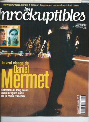 Les Inrockuptibles 01/02/2000 Daniel Mermet, Iggy Pop, Michael Mann, Elliott Smith, Rem, Baby Namboos, Jeff Buckley, Diabologum, Ben Christophers, Serge Riaboukine, Ramsay Midwood, Q-Tip,Helen Merrill