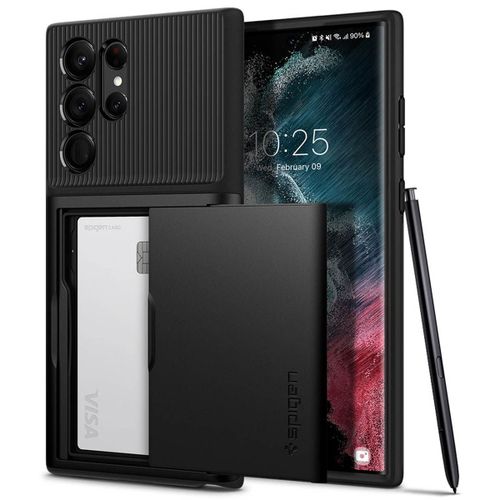 Spigen Coque Slim Armor Cs Samsung Galaxy S22 Ultra Noir