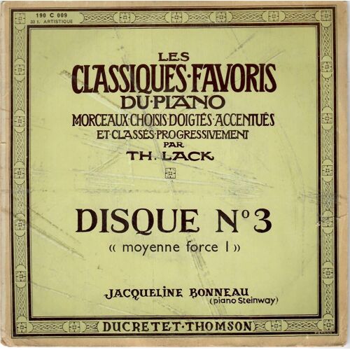 Classiques Favoris Du Piano. ( 3 Me Série).33t