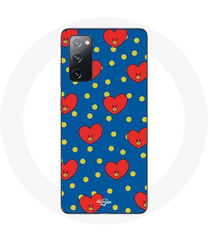 Coque pour Samsung Galaxy S20 FE BTS Bangtan Garçons BT21 TATA de V Fond Bleu