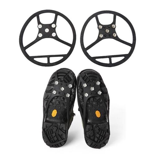 Forme Ronde Magic Spike Semelles Antidérapantes Crampon (2 Pcs Dans Un Emballage, Le Prix Est Pour 2 Pcs) (Noir)