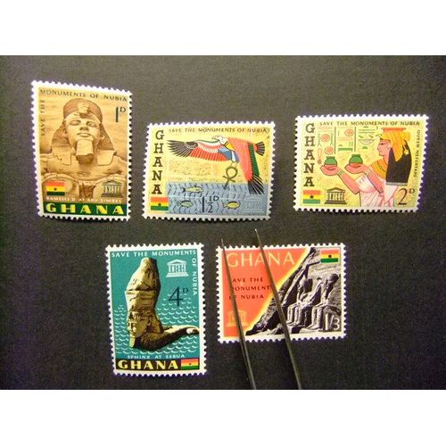 Ghana 1963 Unesco Monuments De Nubie Yvert 143 / 47 ** Mnh