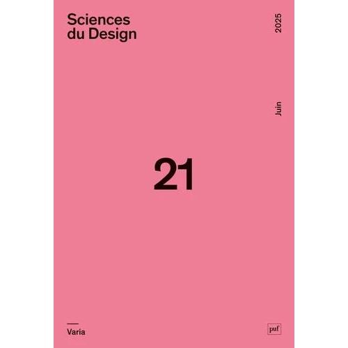 Sciences Du Design N° 21 (1-2025) - Varia