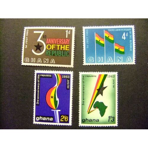 Ghana 1963 Tercer Aniversario De La Republica Yvert 135 / 38 ** Mnh