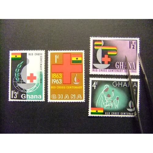 Ghana 1963 Centenario De La Cruz Roja Yvert 131 / 34 ** Mnh
