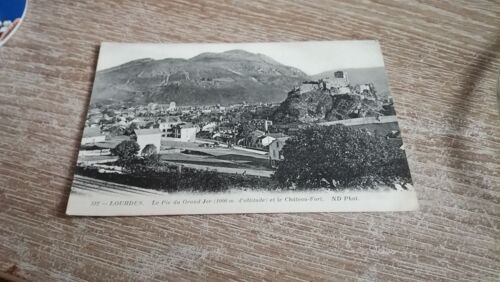 Carte Postale Lourdes Le Pic Du Grand Jer 1000 M En L'état Sur Les Photos