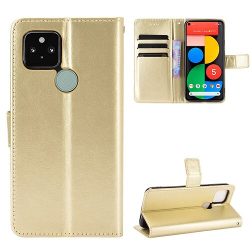 Coque Google Pixel 5,Etui Pour Google Pixel 5,Coque En Cuir Pour Google Pixel 5,Convient A Etui La Google Pixel 5,Or