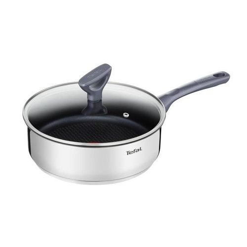 Tefal Sauteuse Dailycook En Inox - Ø 24 Cm - Avec Couvercle En Verre - Tous Feux Dont Induction