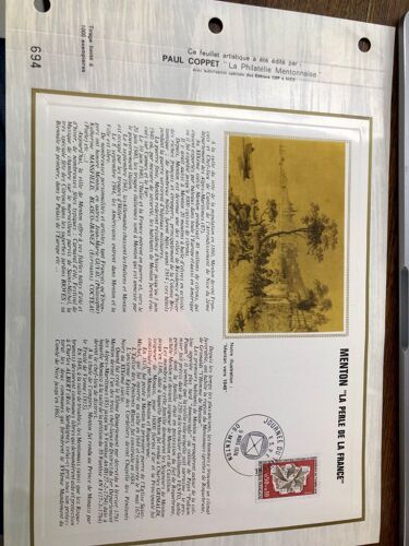 Paul Coppet Menton La Perle De La France Timbre