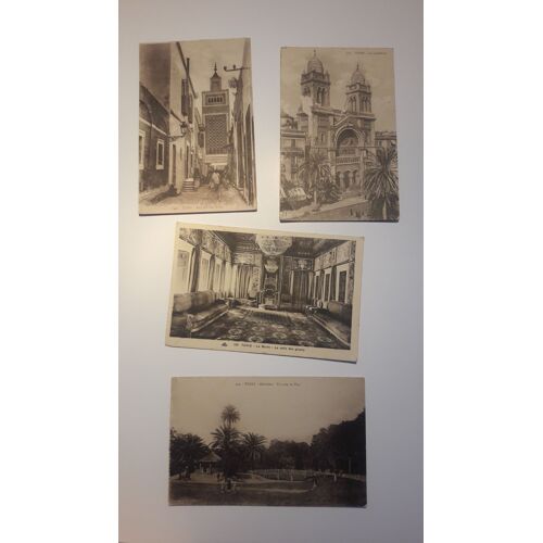 Lot De 8 Cartes Postales Tunis